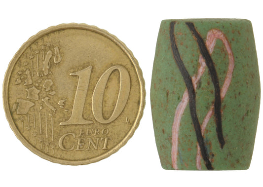 Authentic Old Akoso Powder Glass Bead – 20×15 mm African Trade