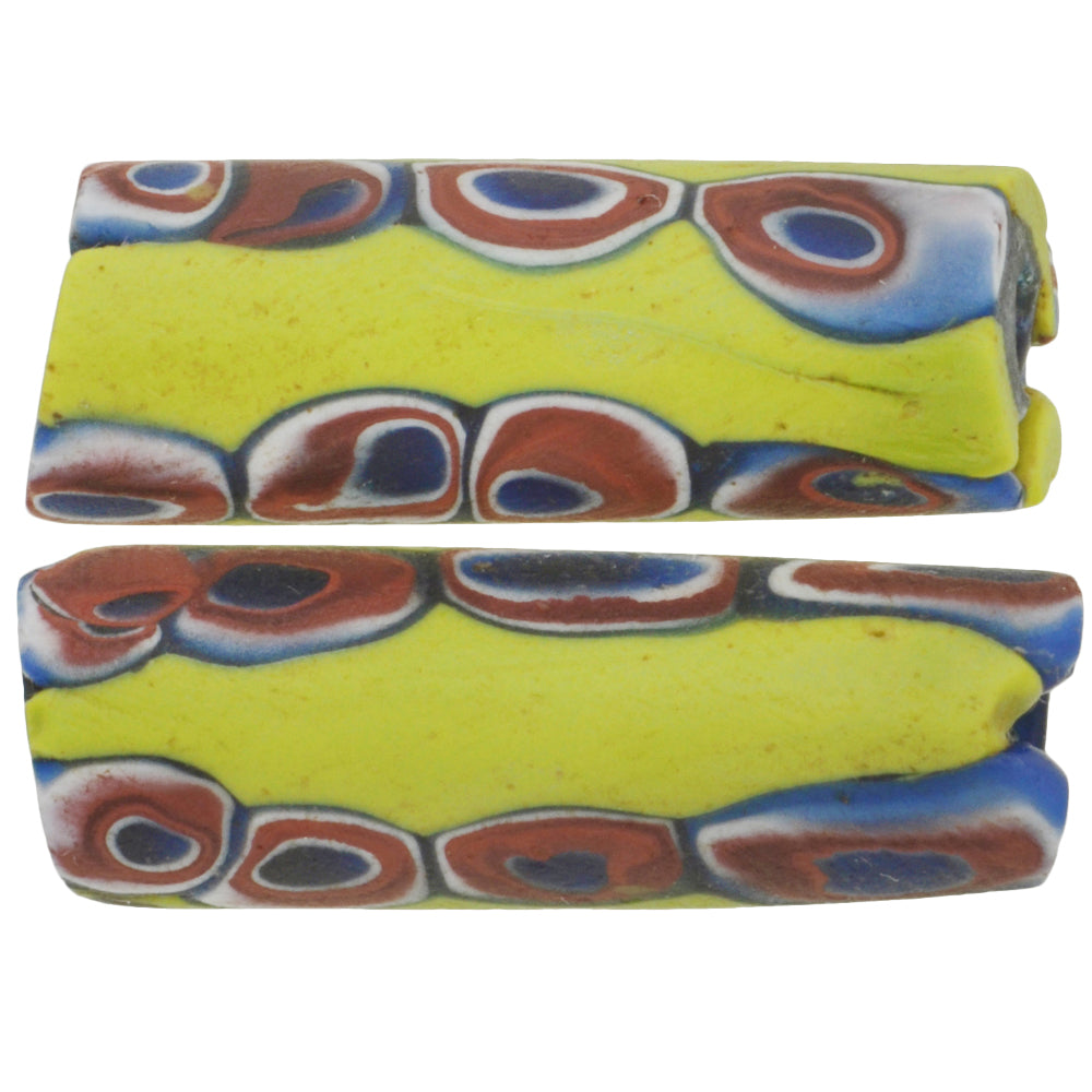 Antique Large Venetian Millefiori African Trade Beads, 29-30Mm