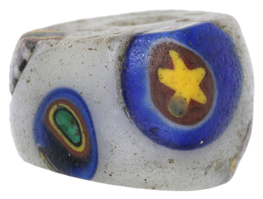 Rare Antique Murano Bird Venetian Millefiori Trade Bead, 15X9Mm - alternate view