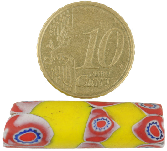Antique Large Millefiori Venetian Mosaic Glass Trade Bead - 32Mm - alternate view