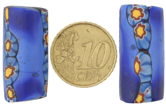 Antique Large Venetian Millefiori Mosaic Trade Beads - African Trade - alternate view