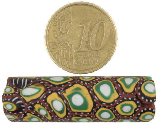 Rare Large Antique Venetian Millefiori Mosaic Glass Trade Bead - alternate view