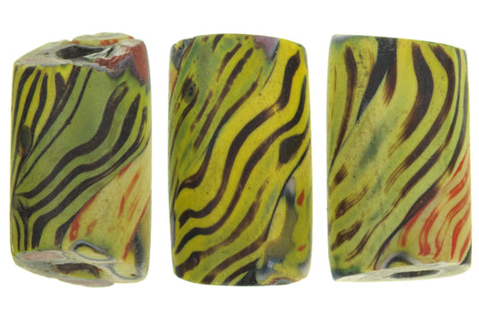 Antique Venetian Millefiori Mosaic Glass Trade Beads - African Trade Beads, Rare - alternate view