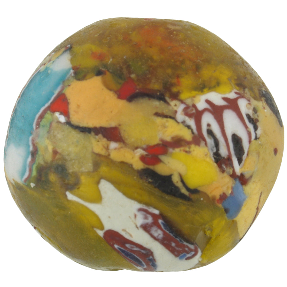 Large Recycled African Trade Beads From Old Venetian Glass, Ghana