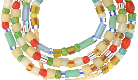 Vintage Bohemian Czech And Venetian Glass Trade Beads, 4-6Mm - alternate view