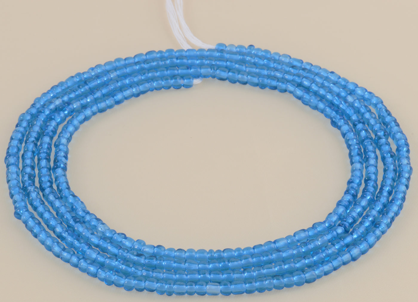 Tie on Bright Blue African Waist Beads - Handmade Body & Hip Jewelry