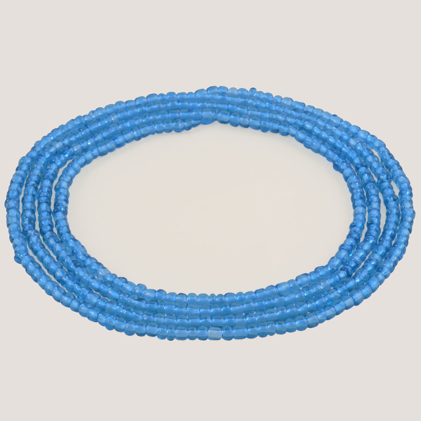 Bright Blue African Waist Beads - Handmade Body & Hip Jewelry