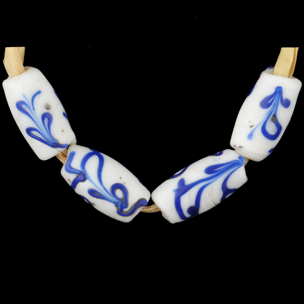 Rare Antique Dutch Delft Fancy Venetian Lampwork Glass Trade Beads