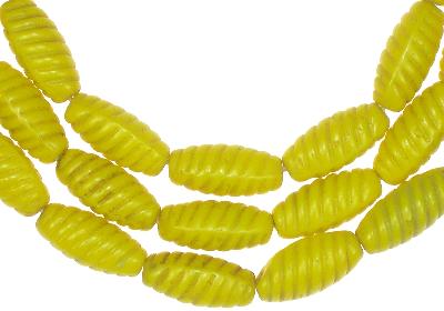 Old African Trade Beads - Vintage Czech Bohemian Molded Glass, 7Mm - alternate view