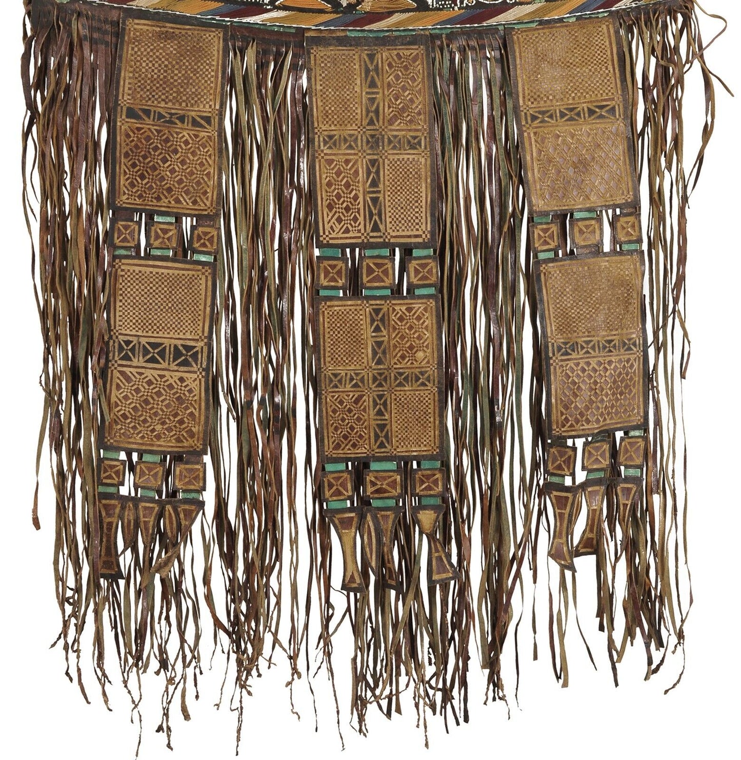 Authentic Old Tuareg Leather Bag – Sahara Geometric Nomad Design