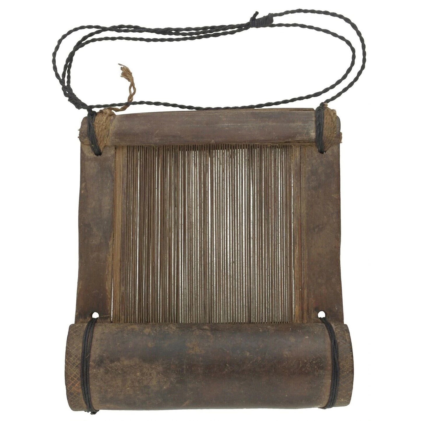 African Art Old Kente Loom Wooden Weaving Tool For Woven Cloth Ashanti Ghana