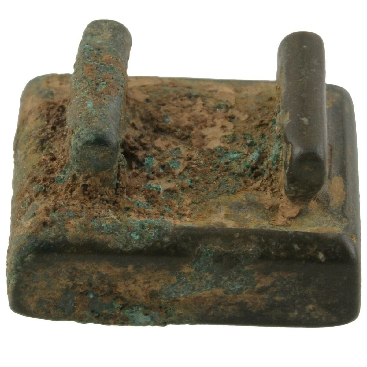 Antique Akan Brass Goldweight – Geometric Lost Wax Casting (1800s)