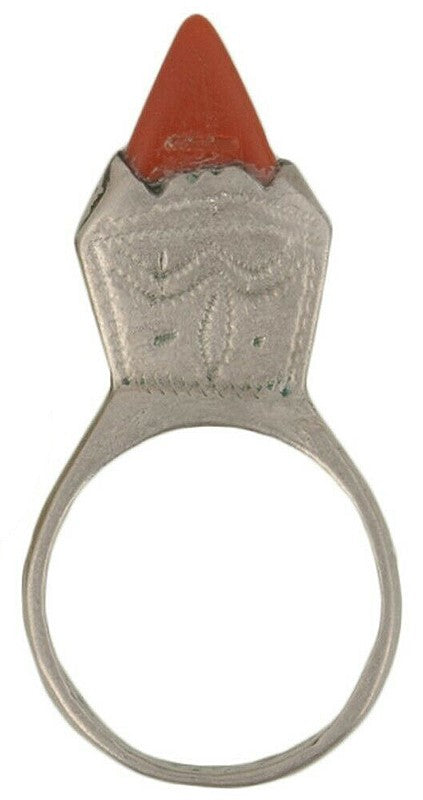 Vintage Tuareg Silver In-Gall Ring – Sahara Nomadic Ethnic Jewelry