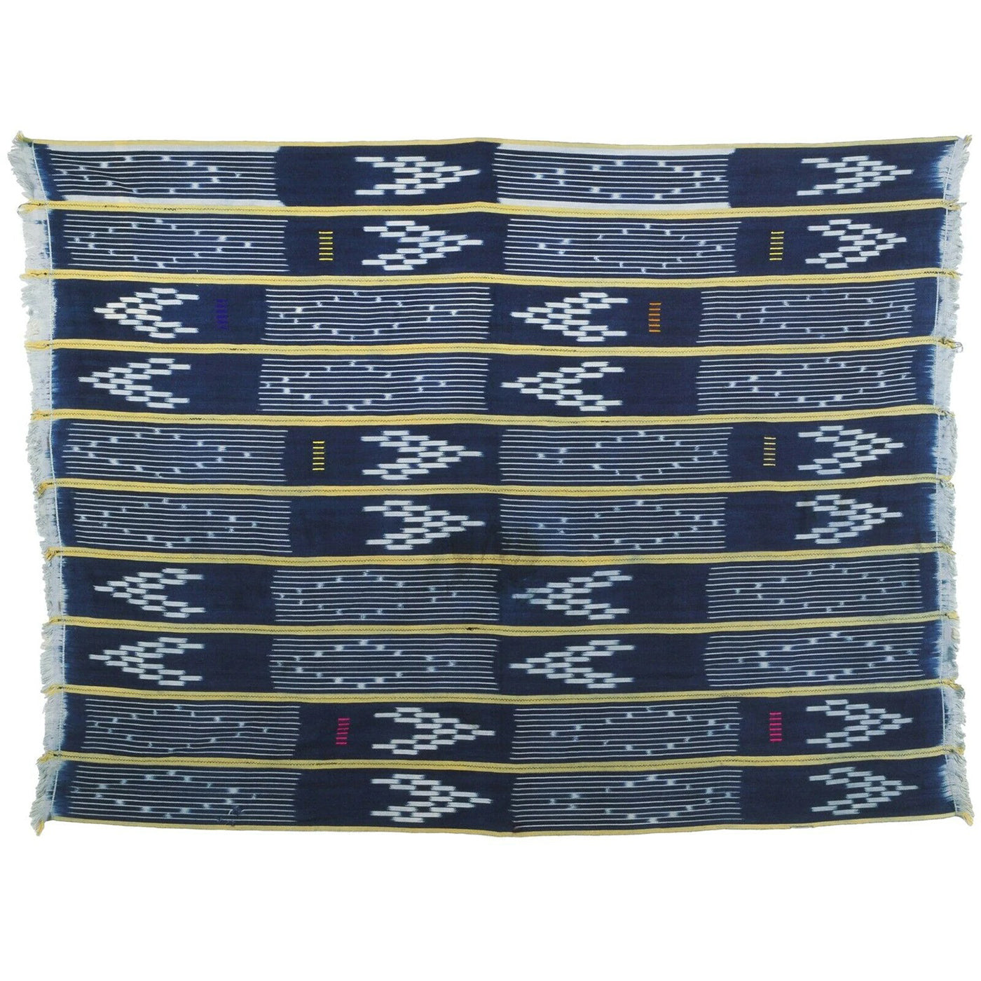 Handwoven Baule Cloth – Ivory Coast Woman Size 57″×44″