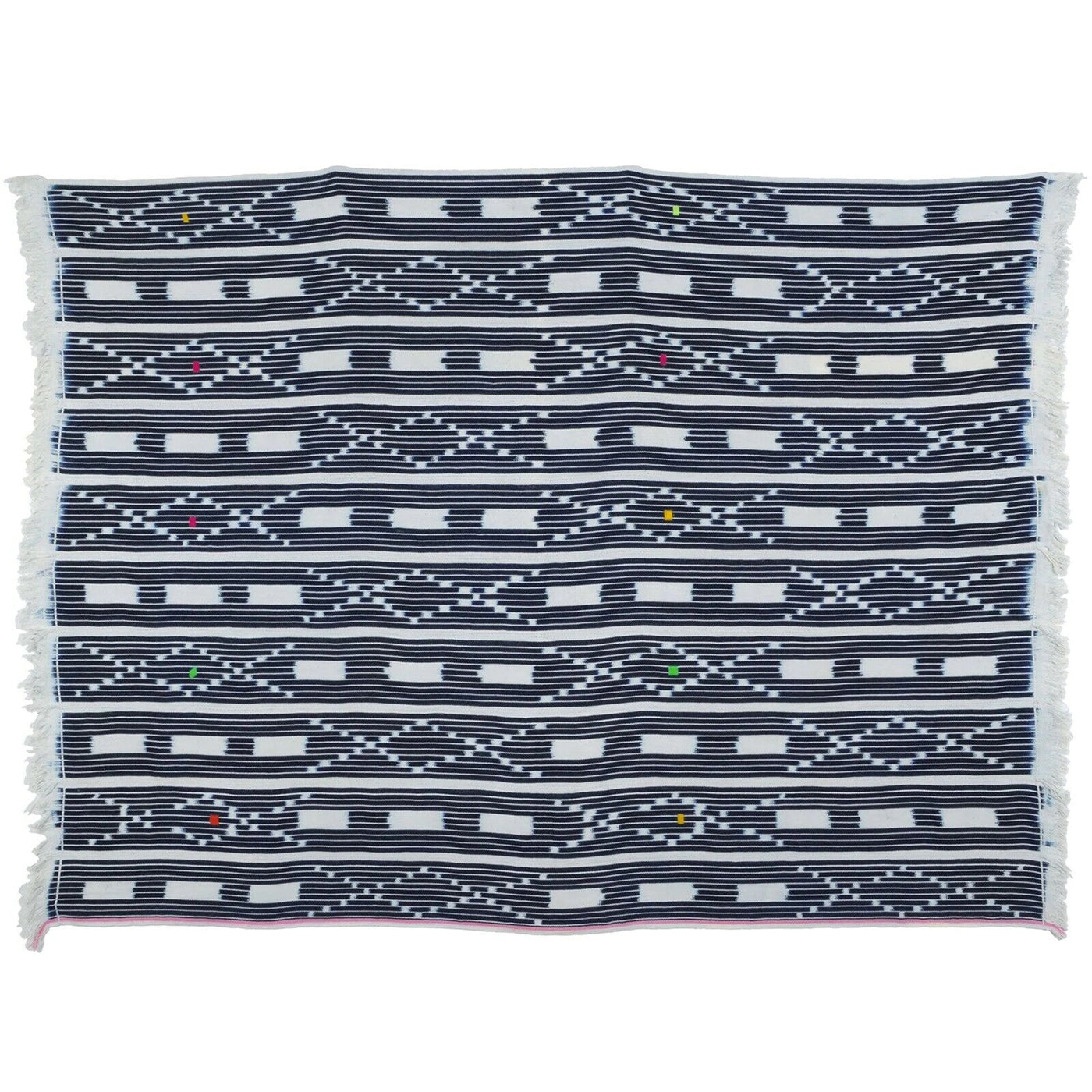 Handwoven Baule Cloth – Vintage Ivory Coast Woman Size, 61″×45″