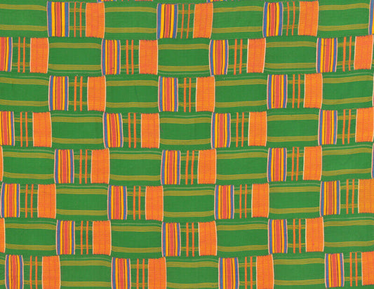 Handwoven Ewe Kente – 1960s Ghana Volta Woman‑Size Cloth 71"x53"