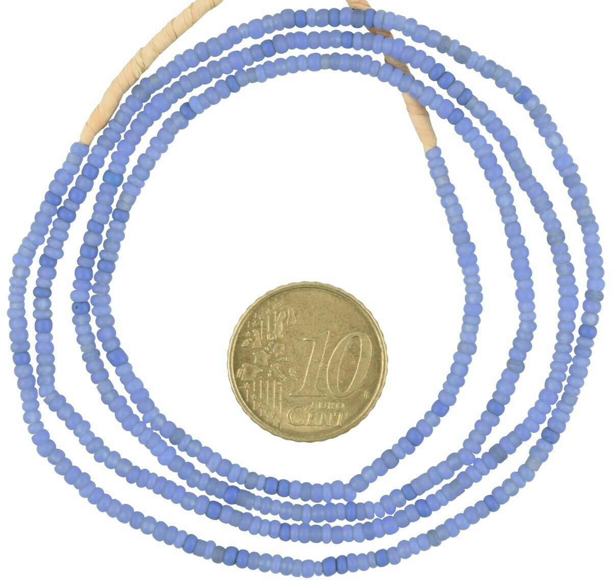 Exquisite Old Blue Venetian Seed Beads Strand – 2–3 mm Tiny Conteria Trade Beads