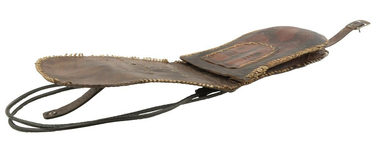 Authentic OLD Tuareg Leather Purse – Sahara Nomad Ethnic Wallet