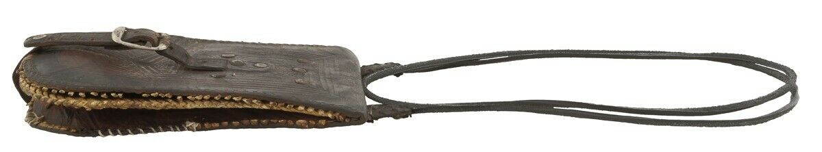 Authentic OLD Tuareg Leather Purse – Sahara Nomad Ethnic Wallet