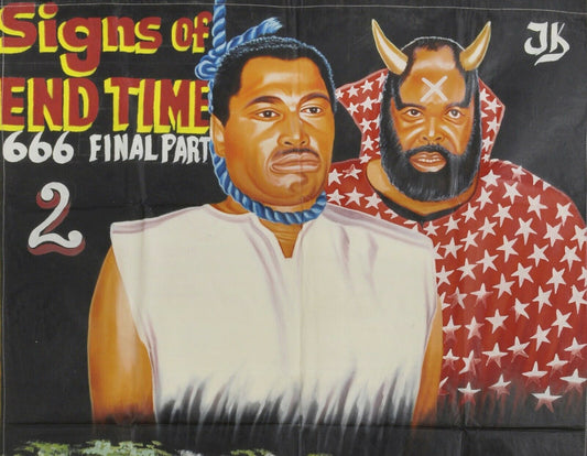 Signs Of End Time 2 Movie Poster | Ghana Hand-Painted Cinema Art - alternate view