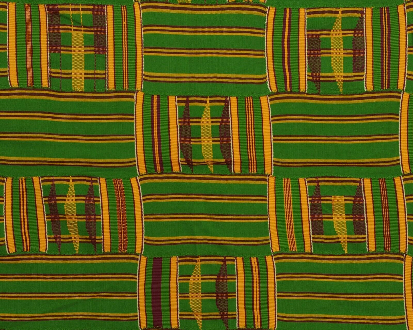 Handwoven Ashanti Kente MAN‑Size Vintage 1960s – Ghana Ceremonial Cloth