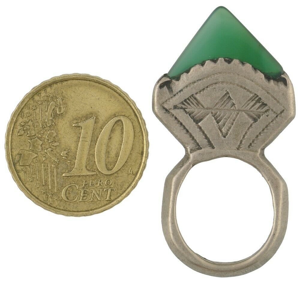 Tuareg Hair Ornament Silver Pendant Jewelry Old Ethnic Art African Niger Berber - alternate view