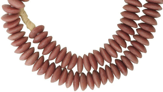 Authentic African Trade Beads - Recycled Krobo Glass, 14Mm, 23.5" - alternate view