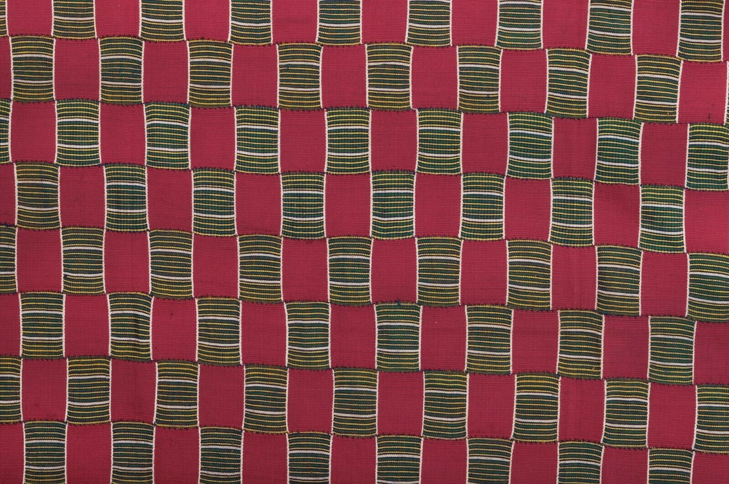 Vintage Handwoven Ewe Kente Cloth – Woman Size 69″×50″