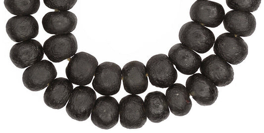 X-Large Krobo Glass Beads Imitating Old Venetian Trade Beads - alternate view