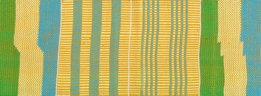 Authentic Handwoven Kente Stole - Ghanaian Kente Scarf - alternate view