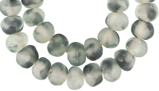 X-Large Translucent Multicolored African Glass Beads - 18-20Mm - alternate view