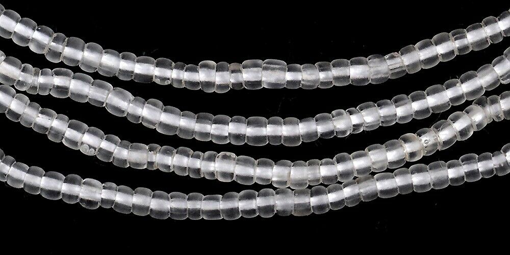 Old African Trade Beads Translucent Tiny Venetian Glass Seed Beads Ghana Trade - alternate view