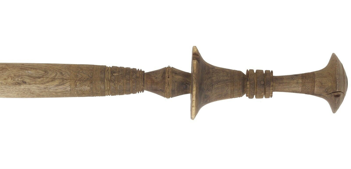 Tuareg Wooden Tent Post IGEM 45″ – Hand‑Carved Entrance Pole