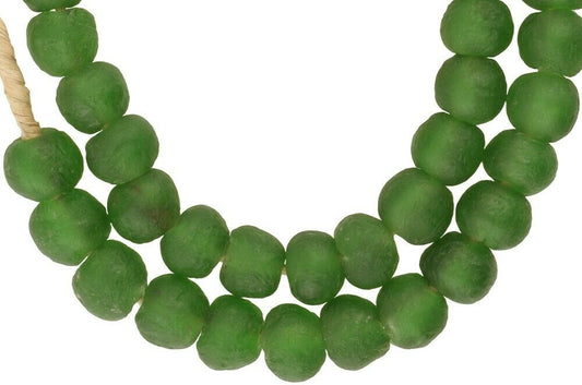 Beautiful Translucent Powder Glass Krobo Beads From Ghana - alternate view