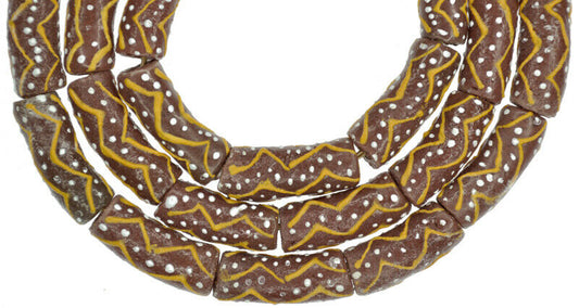 Beautiful Ghanaian Powder Glass Beads - African Trade Beads - alternate view