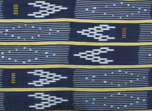 Handwoven Baule Cloth – Ivory Coast Woman Size 57″×44″