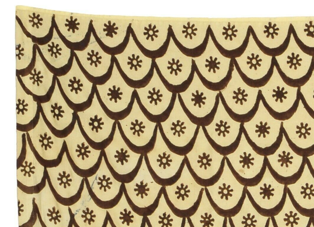 Hand Stamped Adinkra Cloth “Woman” Size – 1960s Authentic Ashanti