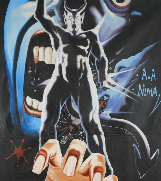 Demonoid Movie Poster - Original Ghana Hand-Painted Horror - alternate view