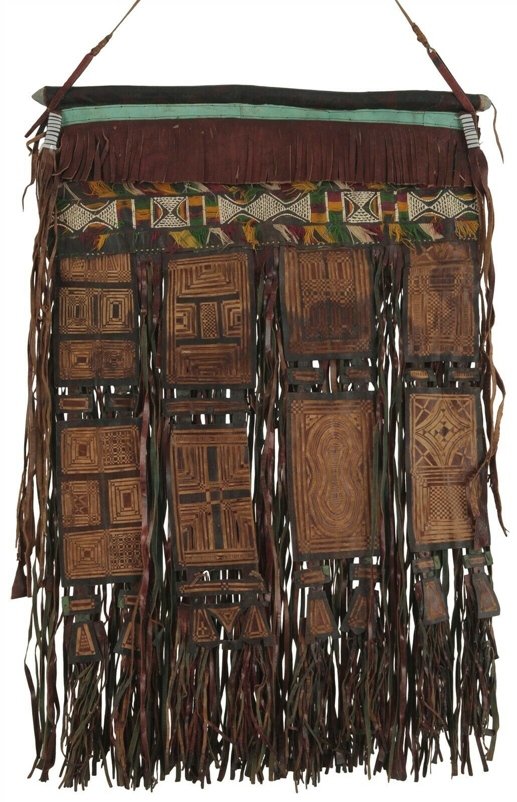 Leather Tuareg Old Tent Decor Panel African Art Mali Niger Sahara Desert Ethnic