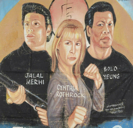 Tiger Claws 2 - Original Hand-Painted Movie Poster From Ghana - alternate view