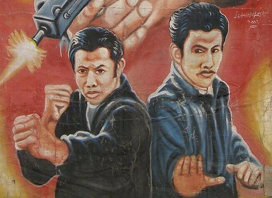 China Strike Force - Ghana Hand-Painted Movie Poster - Collectible Art - alternate view
