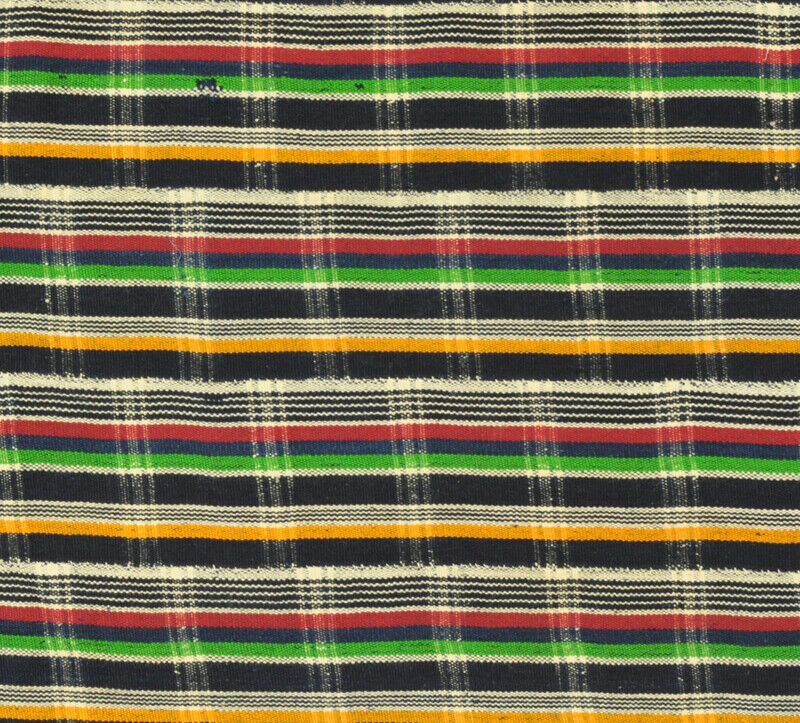 African Hand Woven Cloth Old Textile Fabric Northern Ghana Home Decoration Art - close-up