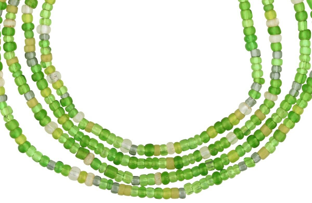 Exquisite Old Translucent Tiny Venetian Seed Beads Strand – 2–3 mm