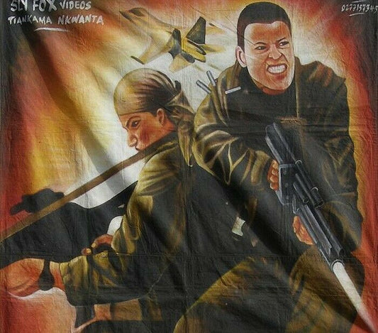 Operation Delta Force 5 - Authentic Hand-Painted Movie Poster From Ghana - alternate view