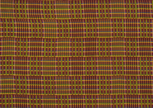 Handwoven Ashanti Kente Cloth – 1960s Man‑Size From Ghana