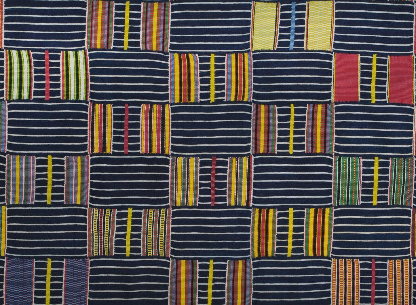 Authentic Vintage Handwoven Ewe Kente Cloth – Ghana Woman Size