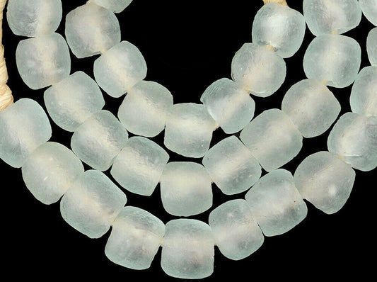 Translucent Krobo Glass Beads - 21.5" Strand, 14Mm, Recycled - alternate view