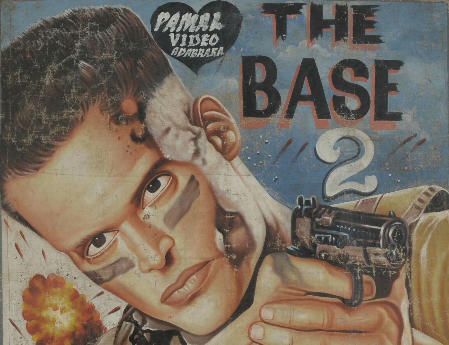 The Base 2 Movie Poster - Authentic Hand-Painted Action Art From Ghana - alternate view