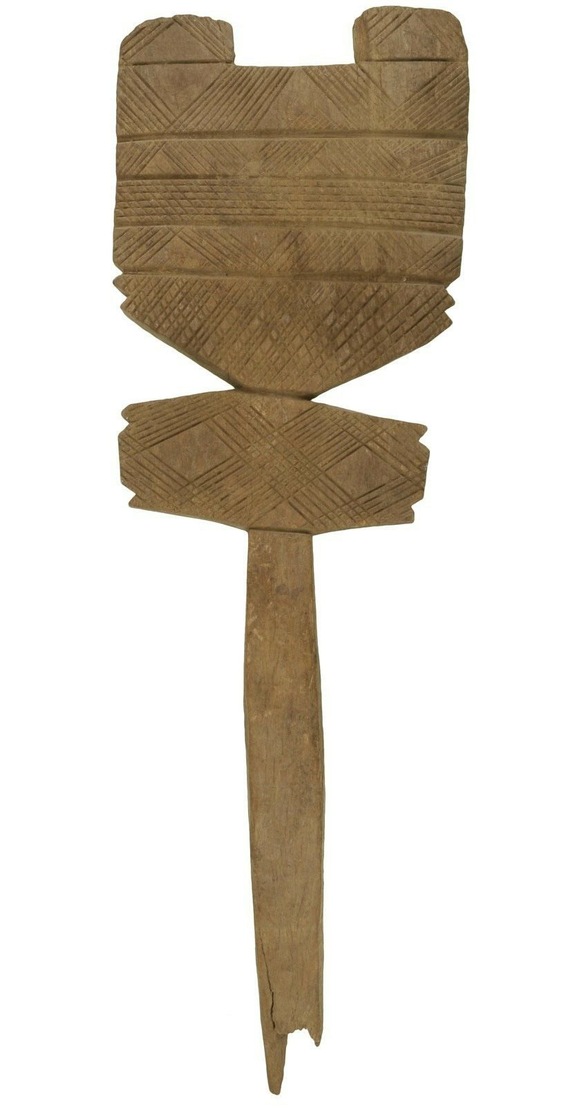 Tuareg Tent Posts – Hand‑Carved Wooden Pole 57 cm (22½″)