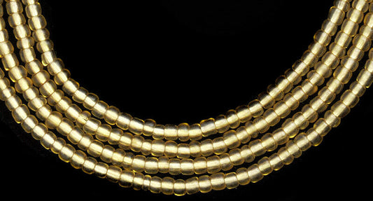 Old Venetian Glass Trade Beads Translucent Tiny Seed Beads Ghana West Africa - alternate view